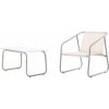 Set mobilier gradina/terasa, bej, otel, textil, 1 masa, 2 scaune, 1 canapea, Soffi