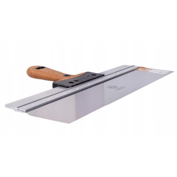 Spaclu inox fatade, 58x10 cm x 0.5 mm, maner pluta, Olejnik