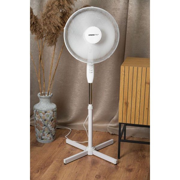 Ventilator cu picior pentru podea, 45 W, 2 viteze, inaltime reglabila, 100-120 cm, diametru 40 cm, Strend Pro