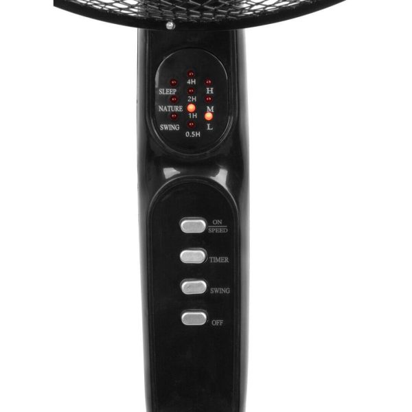 Ventilator cu picior pentru podea, 45 W, 3 viteze, telecomanda, inaltime reglabila, 100-125 cm, diametru 40 cm, Strend Pro