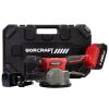 Vibrator pentru gresie si faianta, cu acumulator 2 Ah, ventuza, max 60 kg, Worcraft