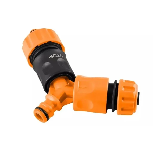 Adaptor, cuplaj rapid, 3 directii, bimaterial, 1/2"-3/4", NEO