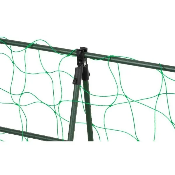 Ansamblu suport araci cu plasa pentru crestere castraveti, fasole, mazare, 120x120x1.1 cm, Strend Pro