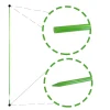Suport/arac pentru plante, rosii, fibra de sticla, verde, 0.95x210 cm, Artool