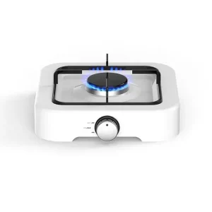 Aragaz de mici dimensiuni cu un singur arzator pentru soferii de camion, rulote, camping, calatorii, dimensiune 26 x 26cm, culoare Alba