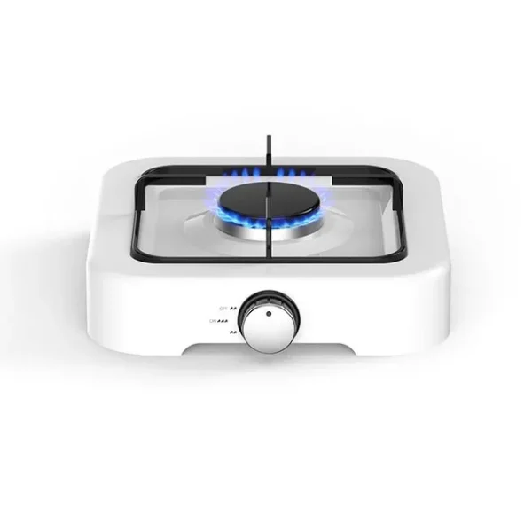 Aragaz de mici dimensiuni cu un singur arzator pentru soferii de camion, rulote, camping, calatorii, dimensiune 26 x 26cm, culoare Alba