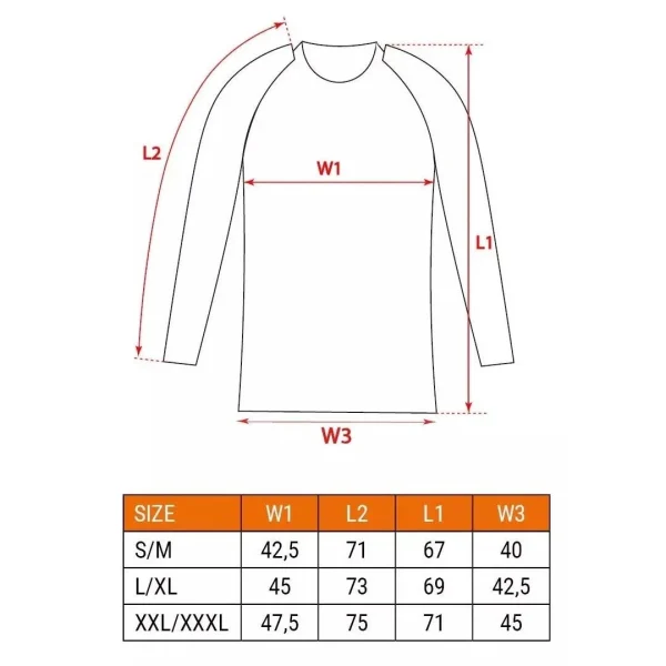 Bluza de corp termica, model Coolmax, albastru, marimea L/XL, NEO