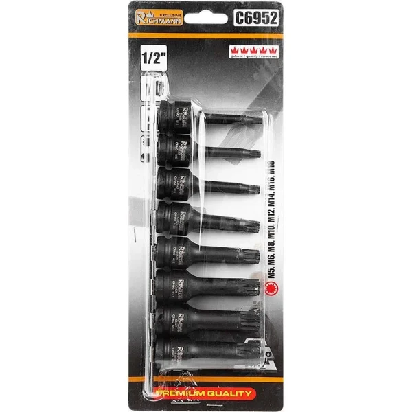 Trusa tubulare impact Spline, M5-M18, 1/2'', Richmann Exclusive