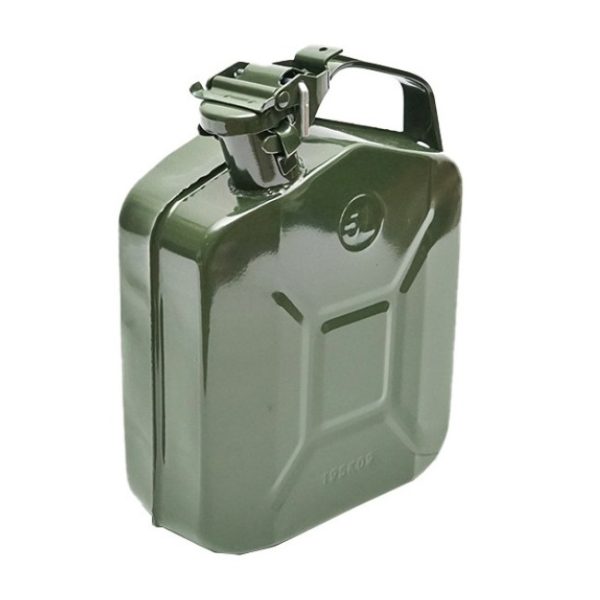 Canistra din metal pentru combustibil, capacitate 5l, culoare verde