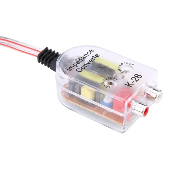 Convertor nivel semnal Hi-Low STEREO cu intrare 2 x RCA