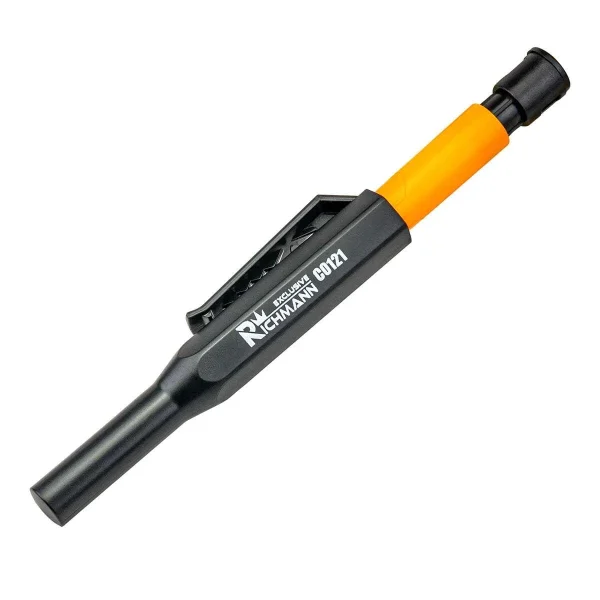 Creion tamplar, mecanic, HB, 150 mm, cu ascutitoare si 6 mine de rezerva, Richmann Exclusive