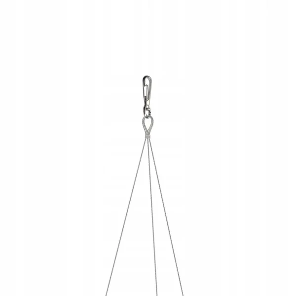 Ghiveci decorativ cu lant, Prosperplast, Rato Round, rotund, maro, 25.6x21.9 cm