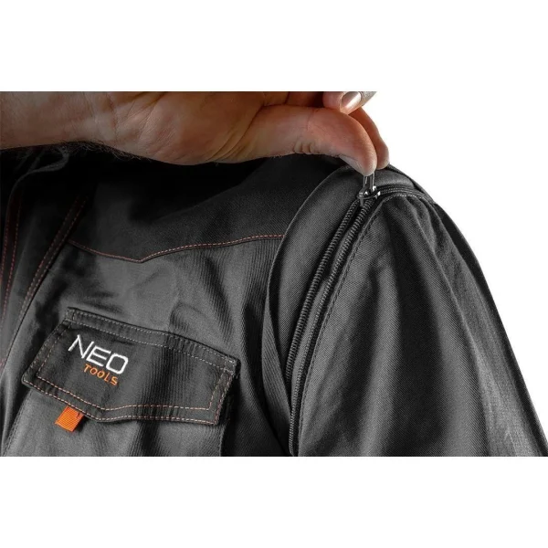 Geaca de lucru, convertibila in vesta, 2 in 1, maneci detasabile, bumbac, marimea XXXL/58, NEO