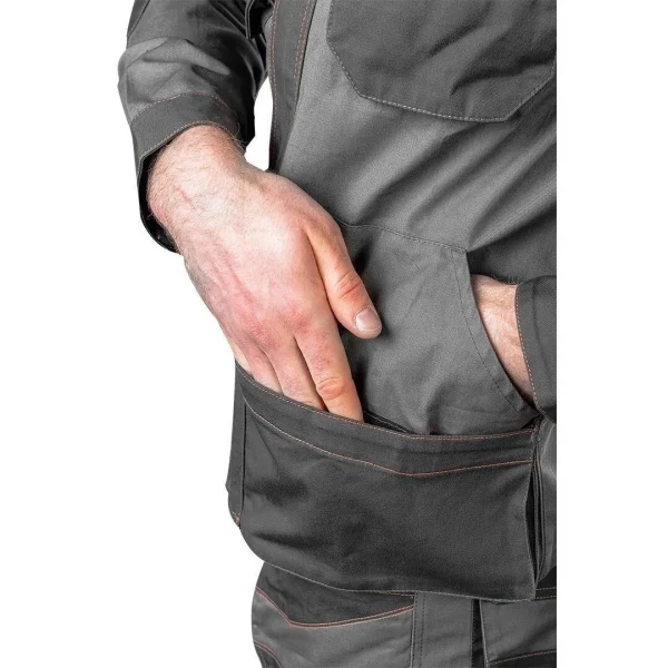 Geaca de lucru, convertibila in vesta, 2 in 1, maneci detasabile, bumbac, marimea S/48, NEO