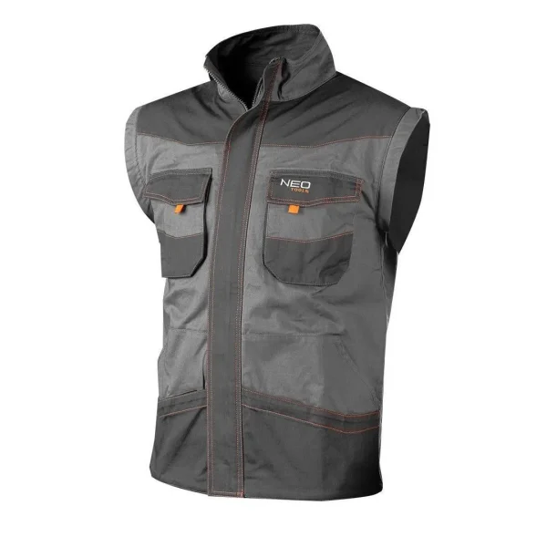 Geaca de lucru, convertibila in vesta, 2 in 1, maneci detasabile, bumbac, marimea S/48, NEO