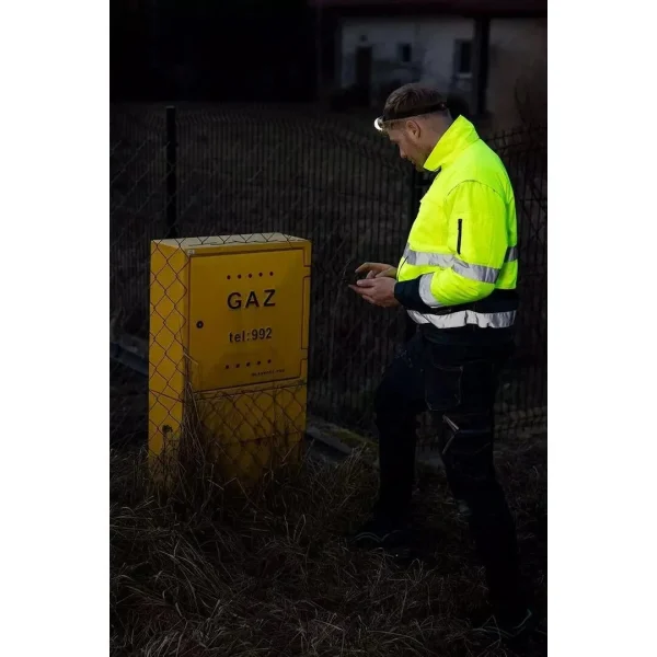 Geaca de lucru, vesta, 3 in 1, reflectorizanta, poliester, galben, model Hi-Vis, marimea XL/54