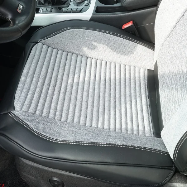 Set huse scaune auto Premium, model BLAZE Prime, design Sportiv, universale, ergonomice, Piele Ecologica cu insertii textile, culoare Negru/Gri