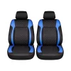 Set huse scaune auto Premium, model DIAMOND Drive, design Sportiv, universale, ergonomice, Piele Ecologica Matlasata, culoare Negru/Albastru