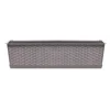 Set 2 jardiniere decorative, Ratolla Case P, cafeniu, 68.5x17.3x15 cm