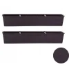Set 2 jardiniere decorative, Ratolla Case P, maro, 68.5x17.3x15 cm
