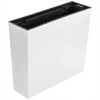 Set 2 jardiniere decorative, Urbi Case, alb, 58x18x49.8 cm