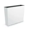Set 2 jardiniere decorative, Urbi Case, alb, 58x18x49.8 cm