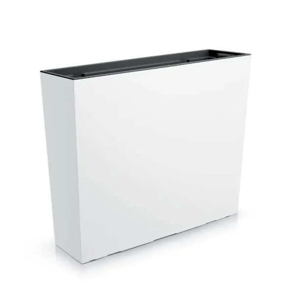 Set 2 jardiniere decorative, Urbi Case, alb, 58x18x49.8 cm