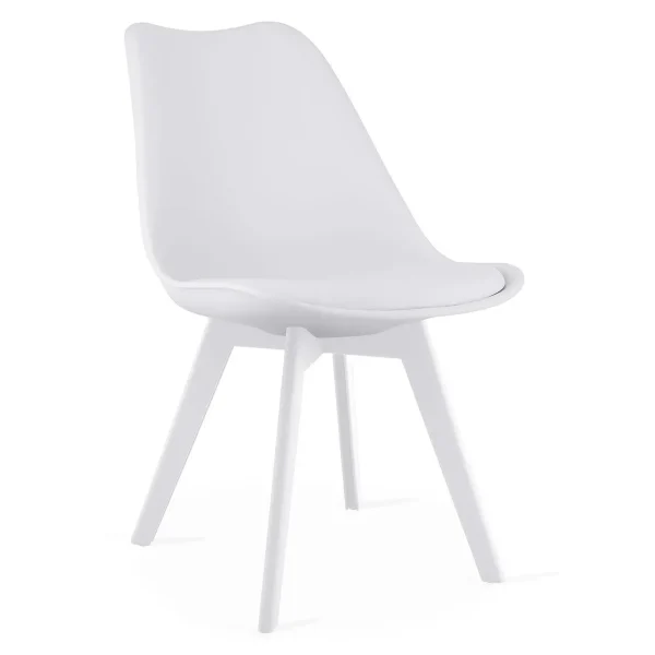 Masa de toaleta/machiaj, Antonia, sertare lucioase + scaun Mark, alb, cu oglinda si LED-uri, 155x42x135 cm