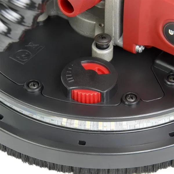 Masina de slefuit pereti/tavan, cap flexibil, cu LED-uri, 900 W, 215 mm, Worcraft