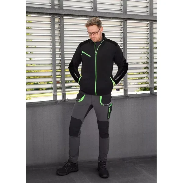 Pantaloni de lucru, elastici, poliamida, model Premium, gri inchis, marimea L/52, NEO