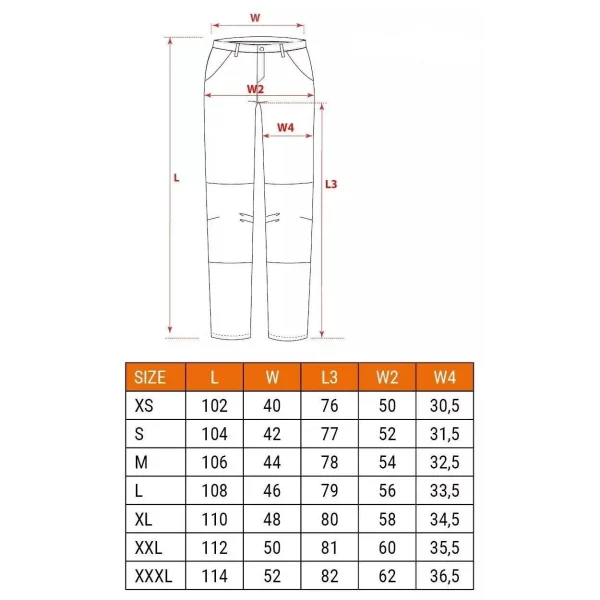 Pantaloni de lucru, poliester, bumbac, intariri genunchi, model Mix&Match, bej, marimea S/48, NEO
