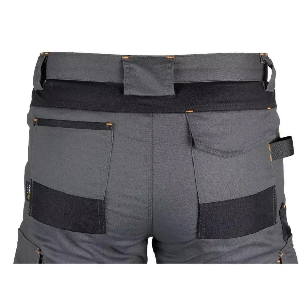 Pantaloni de lucru, poliester, bumbac, intariri genunchi, model Mix&Match, gri, marimea XL/54, NEO