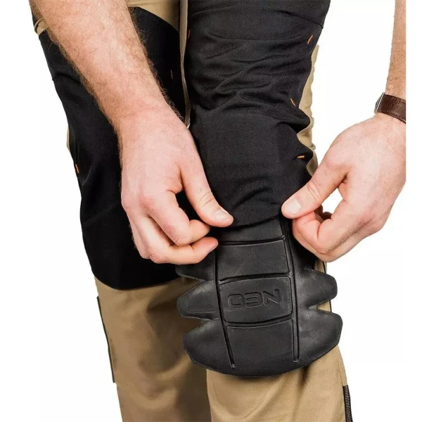 Pantaloni de lucru, poliester, bumbac, intariri genunchi, model Mix&Match, bej, marimea S/48, NEO