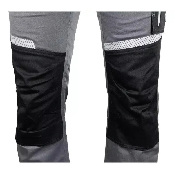 Pantaloni de lucru, bumbac, poliester, intariri genunchi, model Mix&Match, gri, marimea L/52, NEO