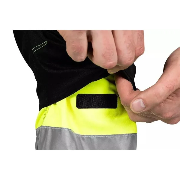 Pantaloni de lucru, reflectorizanti, negru si galben, model Hi-Vis, marimea S/48, NEO