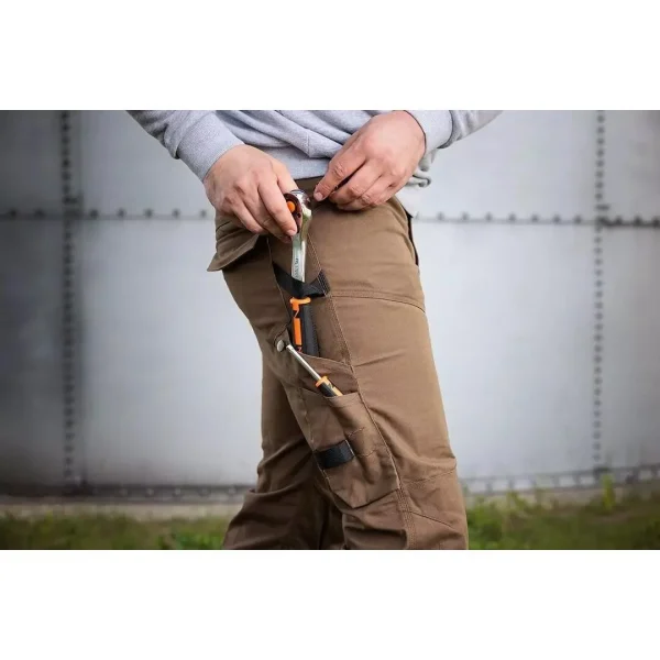 Pantaloni de lucru, bumbac si poliester, model Mix&Match, maro, marimea L/52, NEO