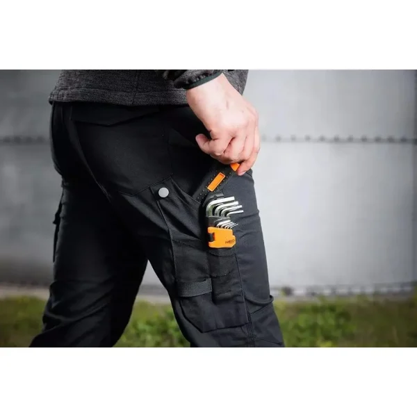 Pantaloni de lucru, bumbac si poliester, model Mix&Match, negru, marimea XL/54, NEO