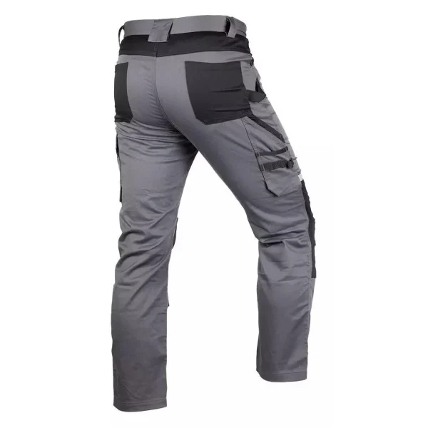 Pantaloni de lucru, bumbac, poliester, intariri genunchi, model Mix&Match, gri, marimea XXL/56, NEO