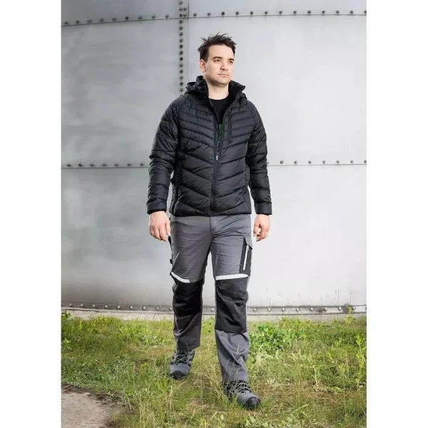 Pantaloni de lucru, bumbac, poliester, intariri genunchi, model Mix&Match, gri, marimea XXL/56, NEO