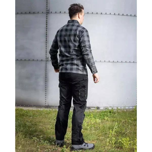 Pantaloni de lucru, bumbac, poliester, intariri genunchi, model Mix&Match, negru, marimea XXL/56