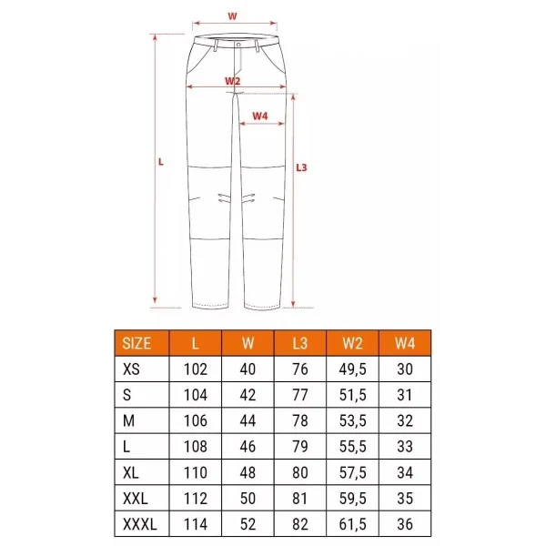 Pantaloni de lucru, bumbac si poliester, model Mix&Match, gri, marimea S/48, NEO