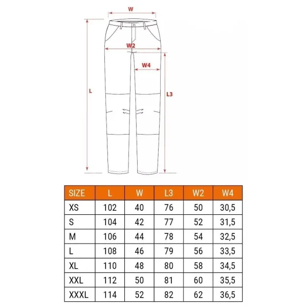 Pantaloni de lucru, poliester, bumbac, intariri genunchi, model Mix&Match, gri, marimea L/52, NEO