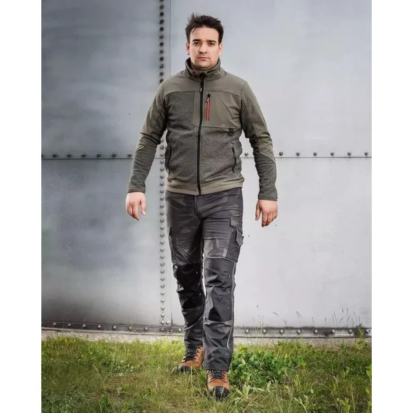 Pantaloni de lucru, poliester, bumbac, model Mix&Match, camuflaj verde inchis, marimea XXL/56