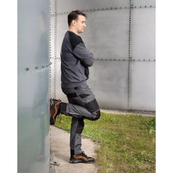 Pantaloni de lucru, poliester, bumbac, intariri genunchi, model Mix&Match, gri, marimea XXL/56, NEO