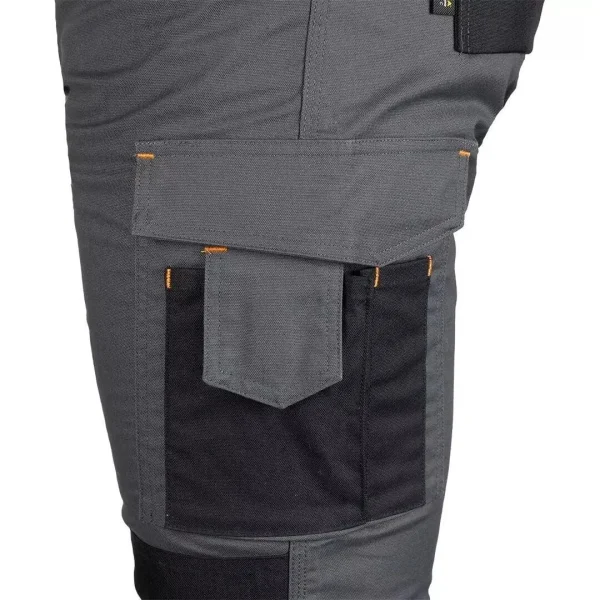 Pantaloni de lucru, poliester, bumbac, intariri genunchi, model Mix&Match, gri, marimea XXL/56, NEO