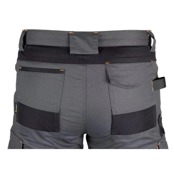 Pantaloni de lucru, poliester, bumbac, intariri genunchi, model Mix&Match, gri, marimea XXL/56, NEO