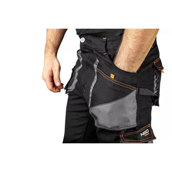 Pantaloni de lucru slim fit, cu curea, model HD, marimea S/48, NEO