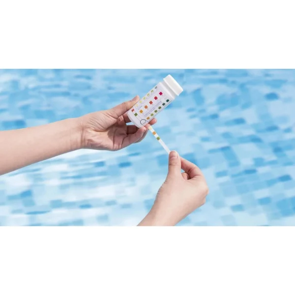 Piscina structura metalica, rotunda, cu pompa, filtru, test analiza apa, albastru, 366x76 cm, Bestway Steel Pro