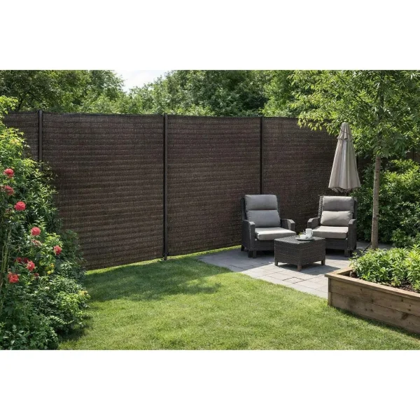 Plasa de umbrire, HDPE, UV, 230 g/mp, grad umbrire 95%, maro, 1.8x10 m, Strend Pro