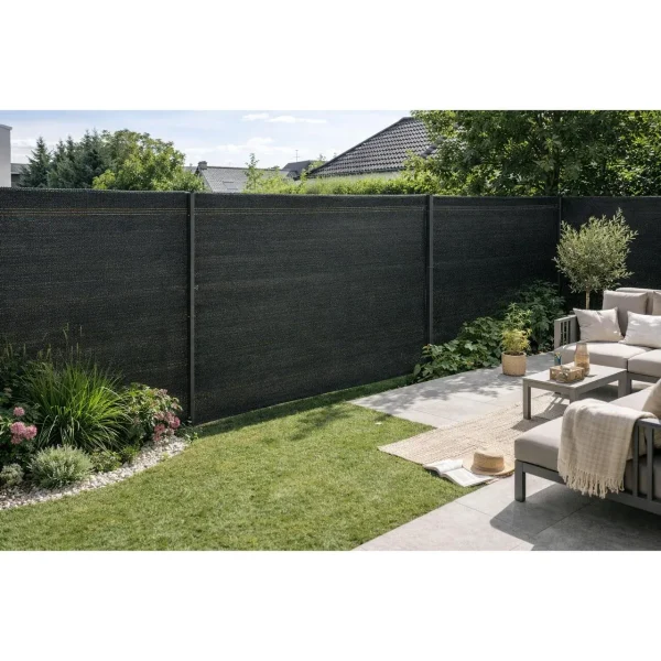 Plasa de umbrire, HDPE, UV, 230 g/mp, grad umbrire 95%, antracit, 1.5x25 m, Strend Pro